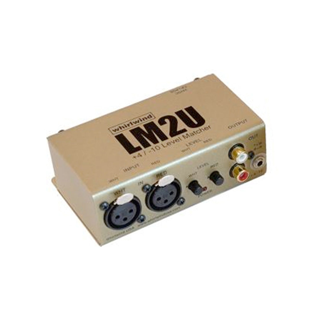 Whirlwind LM2U Dual-Channel Balanced to Unbalanced Analog Audio Converter