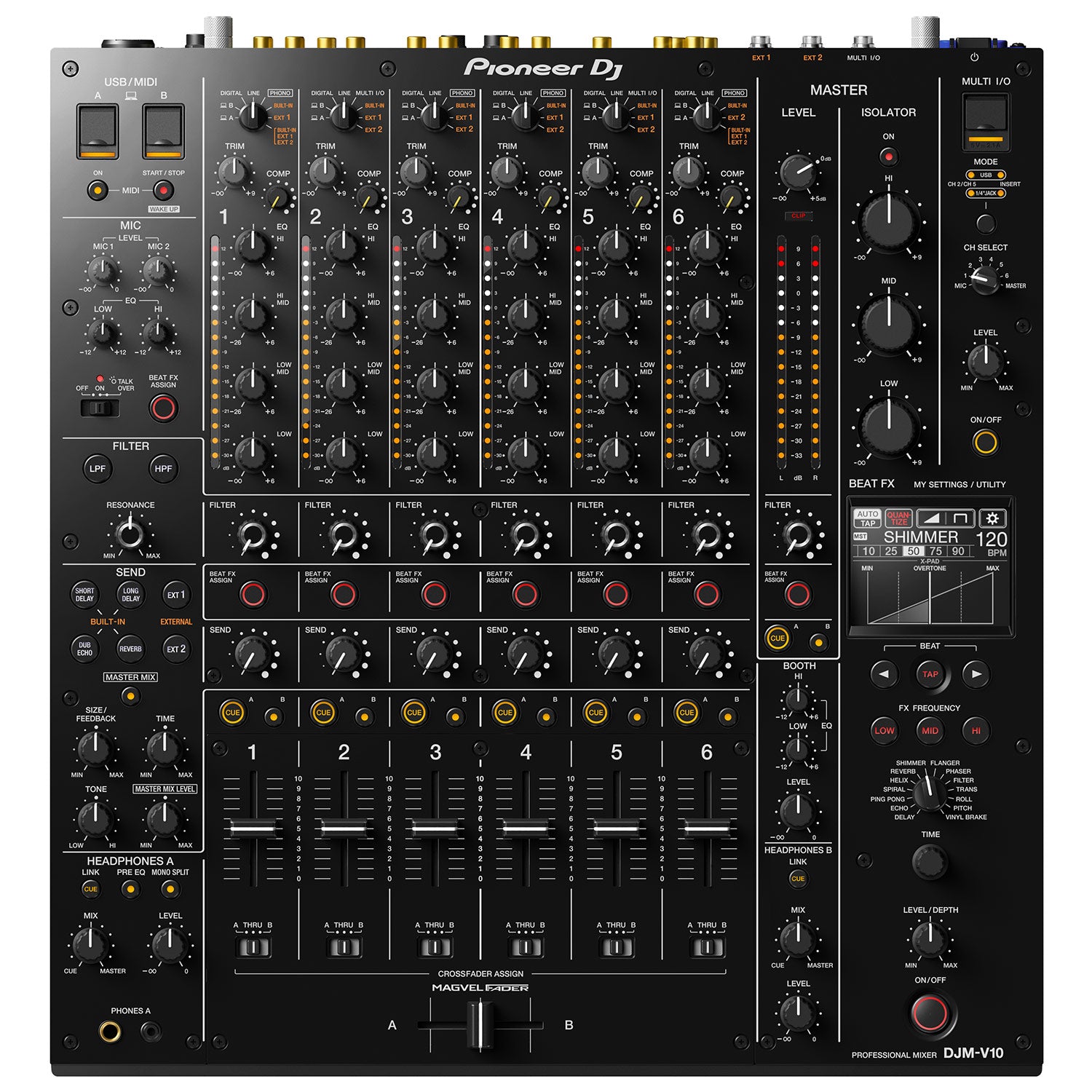 Pioneer DJ DJM-V10 6-Channel Club Mixer