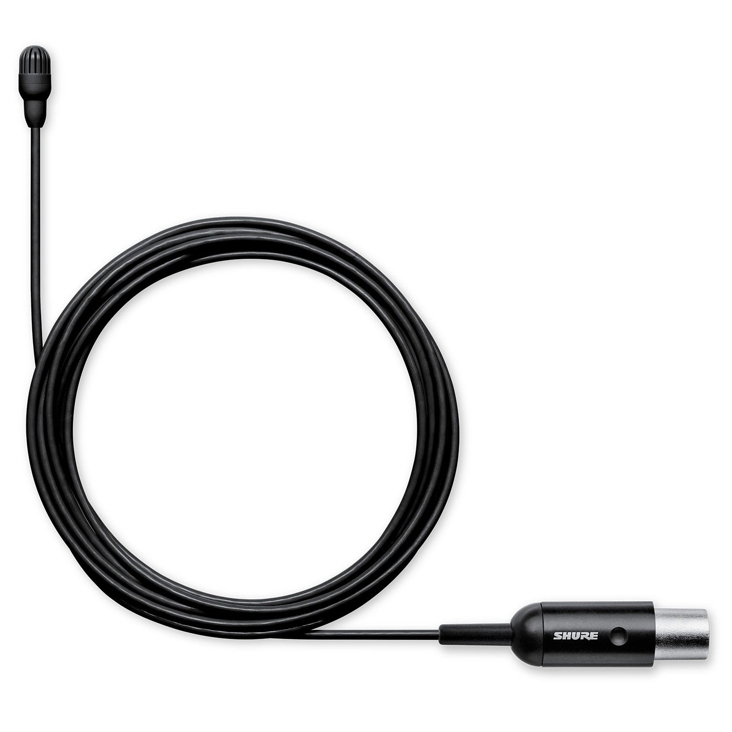 Shure TwinPlex TL47B/O-MTQG Subminiature Lavalier Microphone (Low Sens, MTQG, Black)