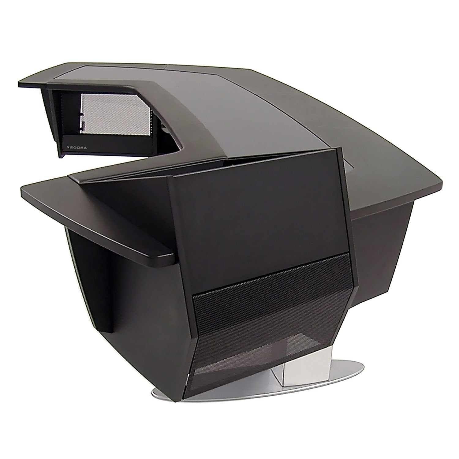Argosy A520S-R-B-B Aura.520S Sit-Stand Workstation W/Upper Rack On Right