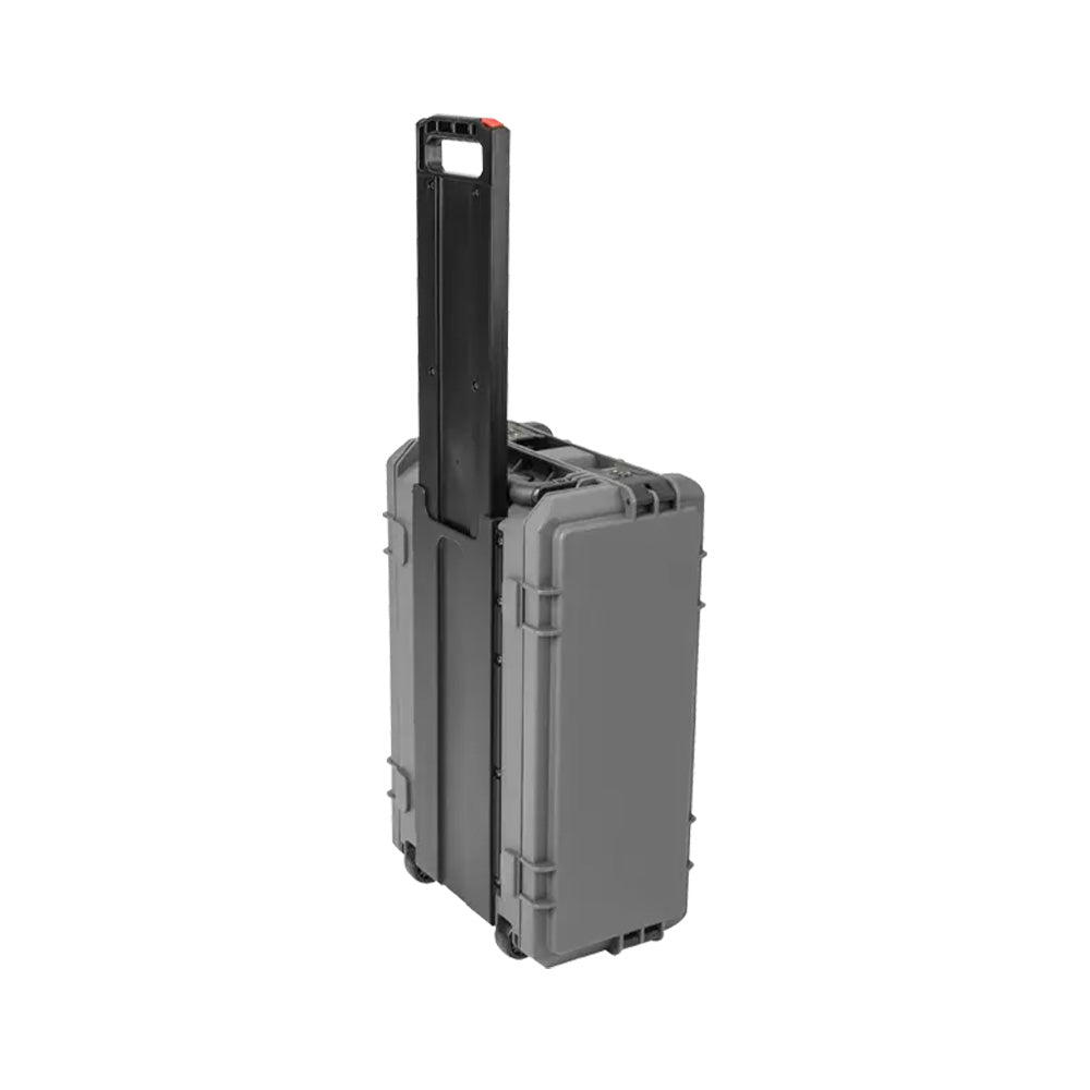 SKB 3i-4U11G-W - 4-Space Molded Rack Case with Wheels (Gray / ATA Overhead Bin Sized)