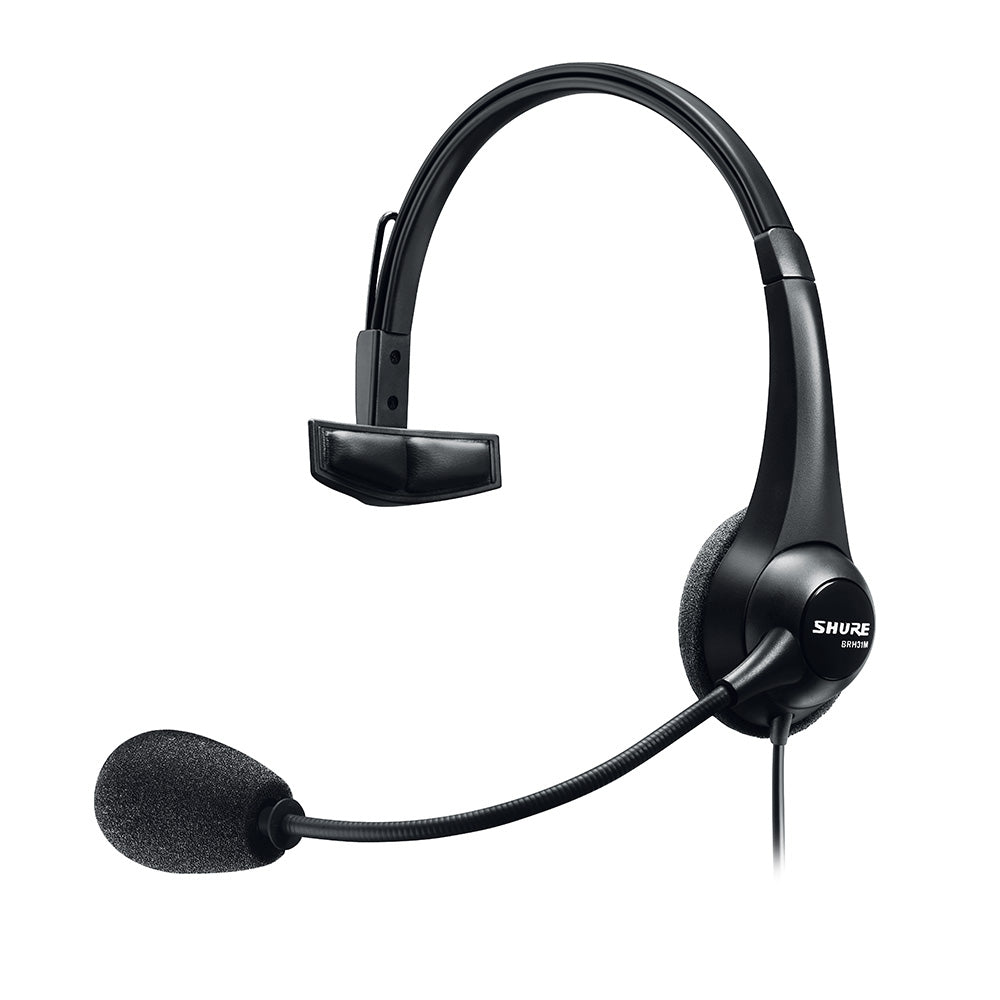 Shure BRH31M Single Sided Lightweight Broadcast Headset (XLR4M)
