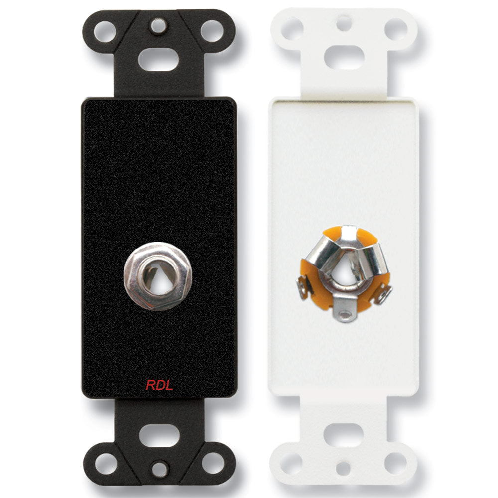 RDL DB-1/4F 1/4-Inch Phone Jack on Decora Wall Plate