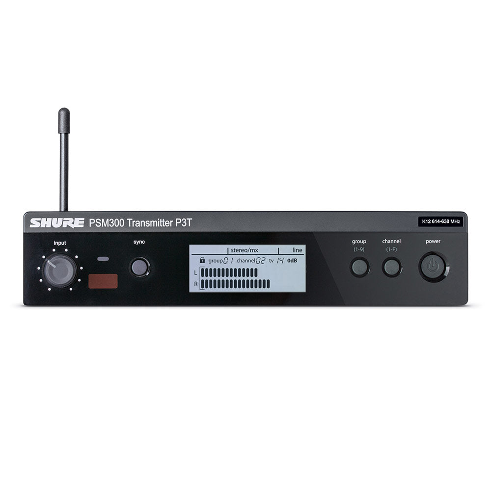 Shure P3T Transmitter for PSM300 Systems (G20 Band - 488-512 MHz)