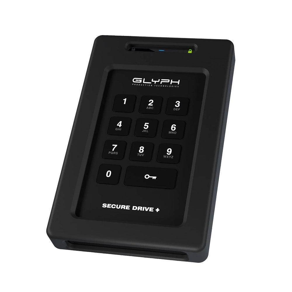 Glyph SecureDrive Plus - Encrypted Portable Hard Drive with Keypad (2 TB)