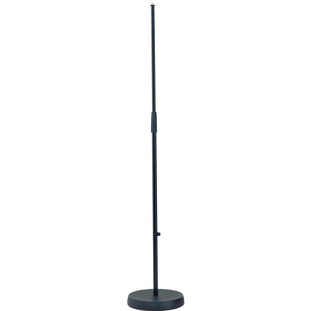 K + M 260 Round Base Straight Microphone Stand (Black)