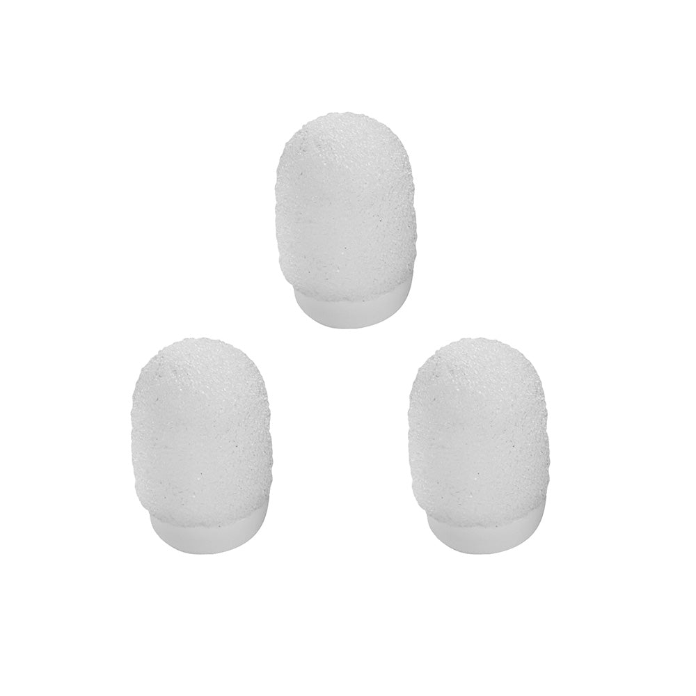 Shure RPMUL4SFWS/W - Snap Fit Windscreens for UL4 Lavalier (White / 3 Pack)
