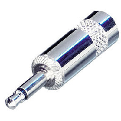 REAN NYS226 3.5mm TS Mono Connector - Nickel/Silver