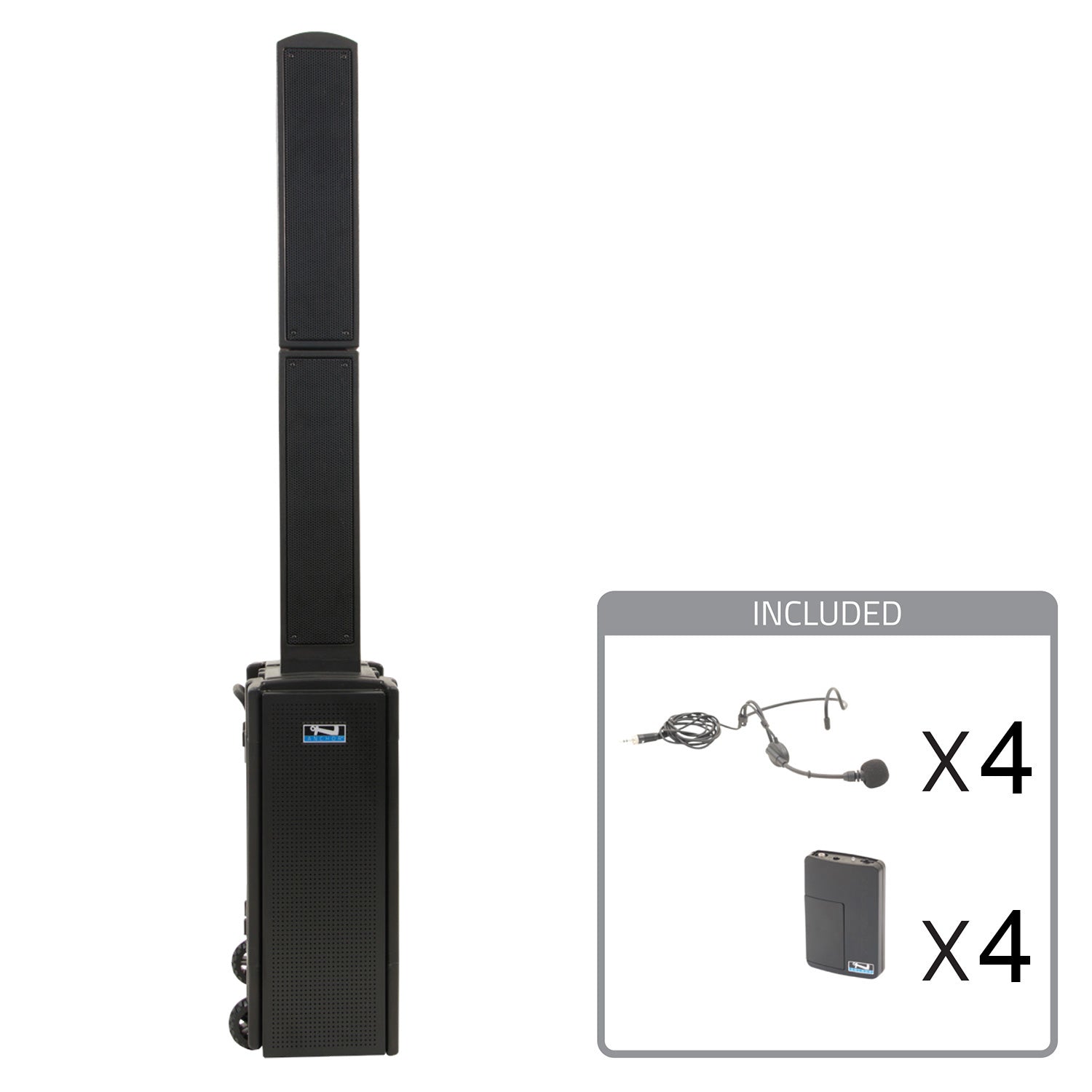Anchor Audio Beacon 2 System X4 - Portable PA Package with 4x Wireless Headset Microphones