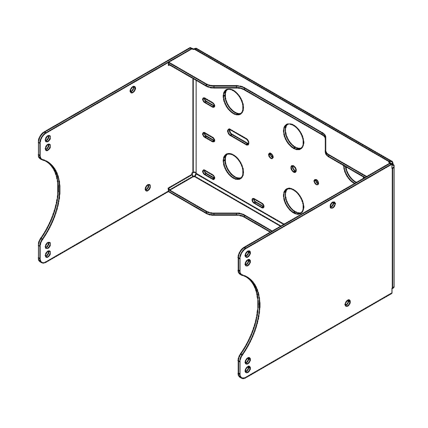 DAS AXU-Q10-W - U-Bracket for Q-10 Loudspeaker (White)