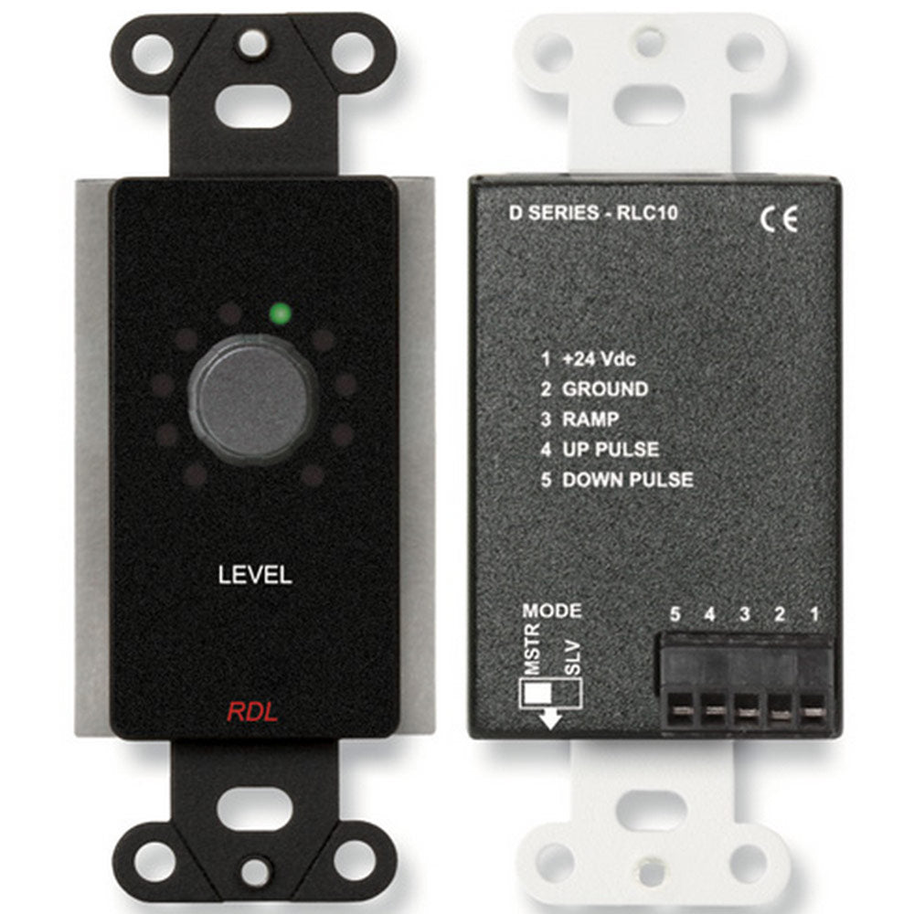 RDL DB-RLC10 Remote Level Control in Decora Wall Plate (Black)