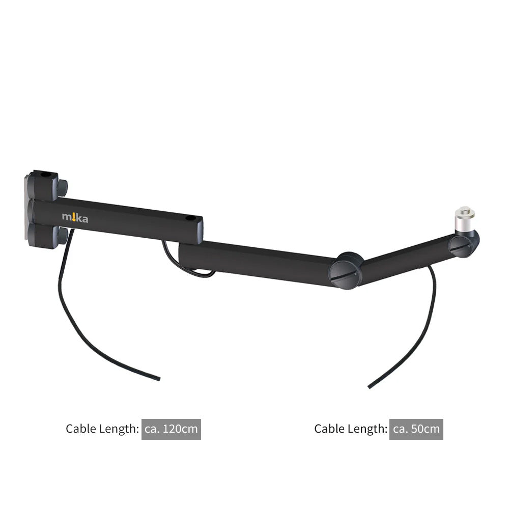 Yellowtec YT3208 - m!ka On-Air Microphone Arm for TV (Black / Open Cable Ends)