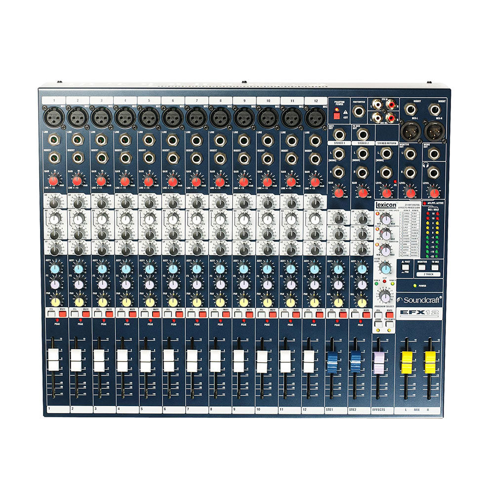 Soundcraft EFX12 Compact 12 Channel Live Mixer (with Lexicon Effects)