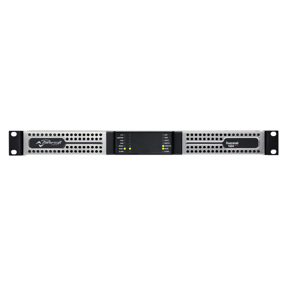 Powersoft Duecanali 1604 DSP - Two-Channel Install Power Amplifier with DSP
