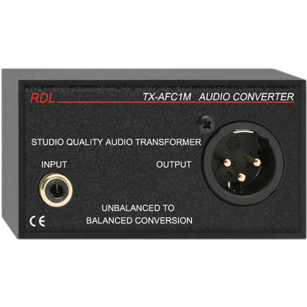 RDL TX-AFC1M Unbal. to Bal. Audio Transformer - Phono, XLR