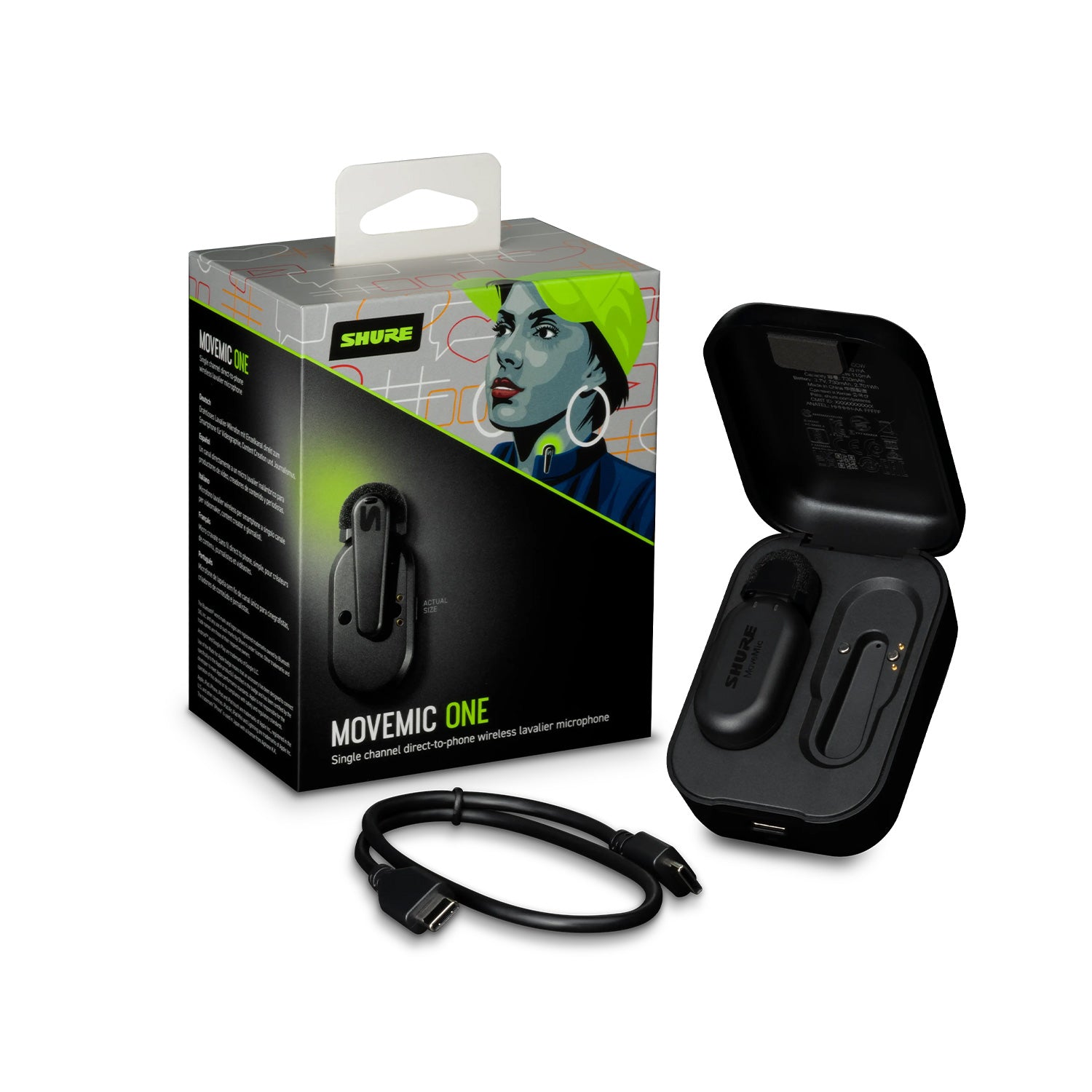 Shure MoveMic One - Single-Channel Wireless Lavalier Microphone