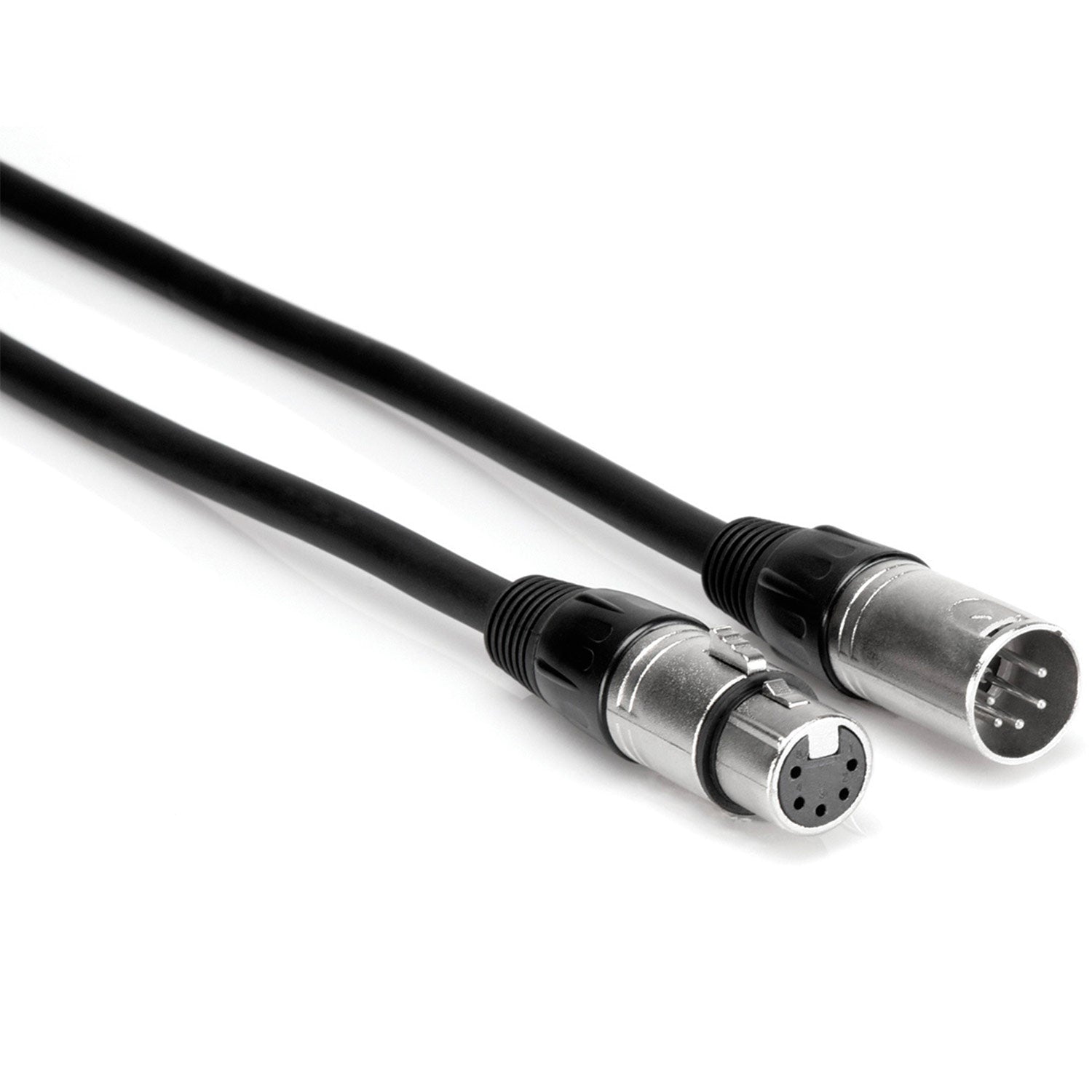 Hosa DMX-005 DMX512 Cable, XLR5M to XLR5F, 24 AWG X 4 OFC, 120-ohm Cable, 5 feet