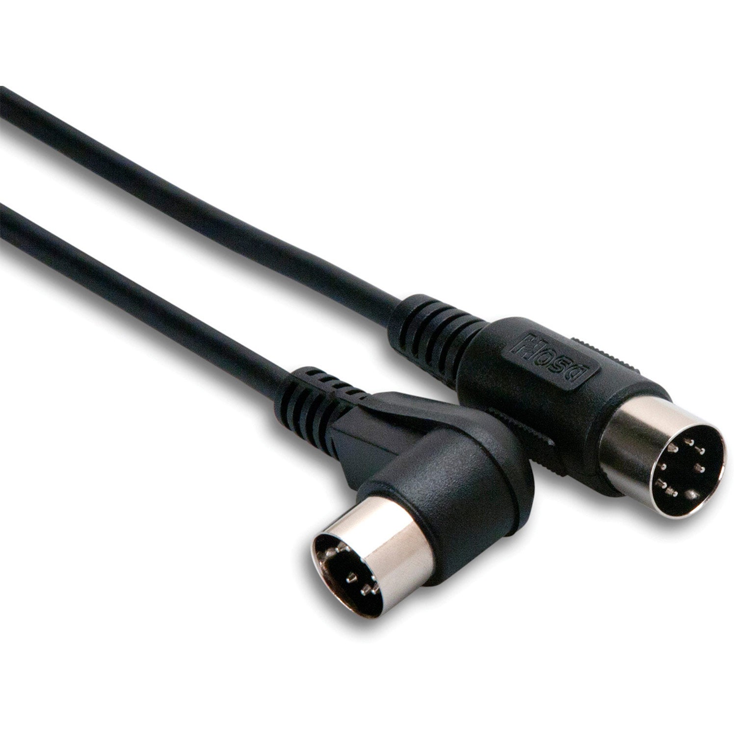 Hosa ADA-725-BULK Right-angle 7-pin DIN to 7-pin DIN Phantom MIDI Cable, 25 feet