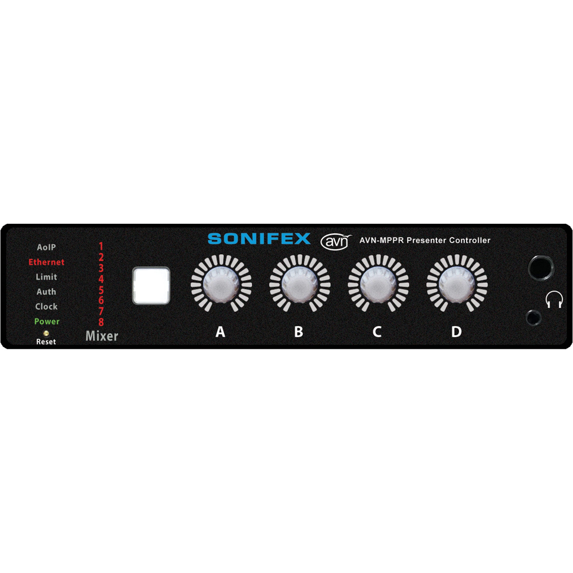 Sonifex AVN-MPPR 4 Channel Presenter In-Ear Monitoring Remote Controller, AES67