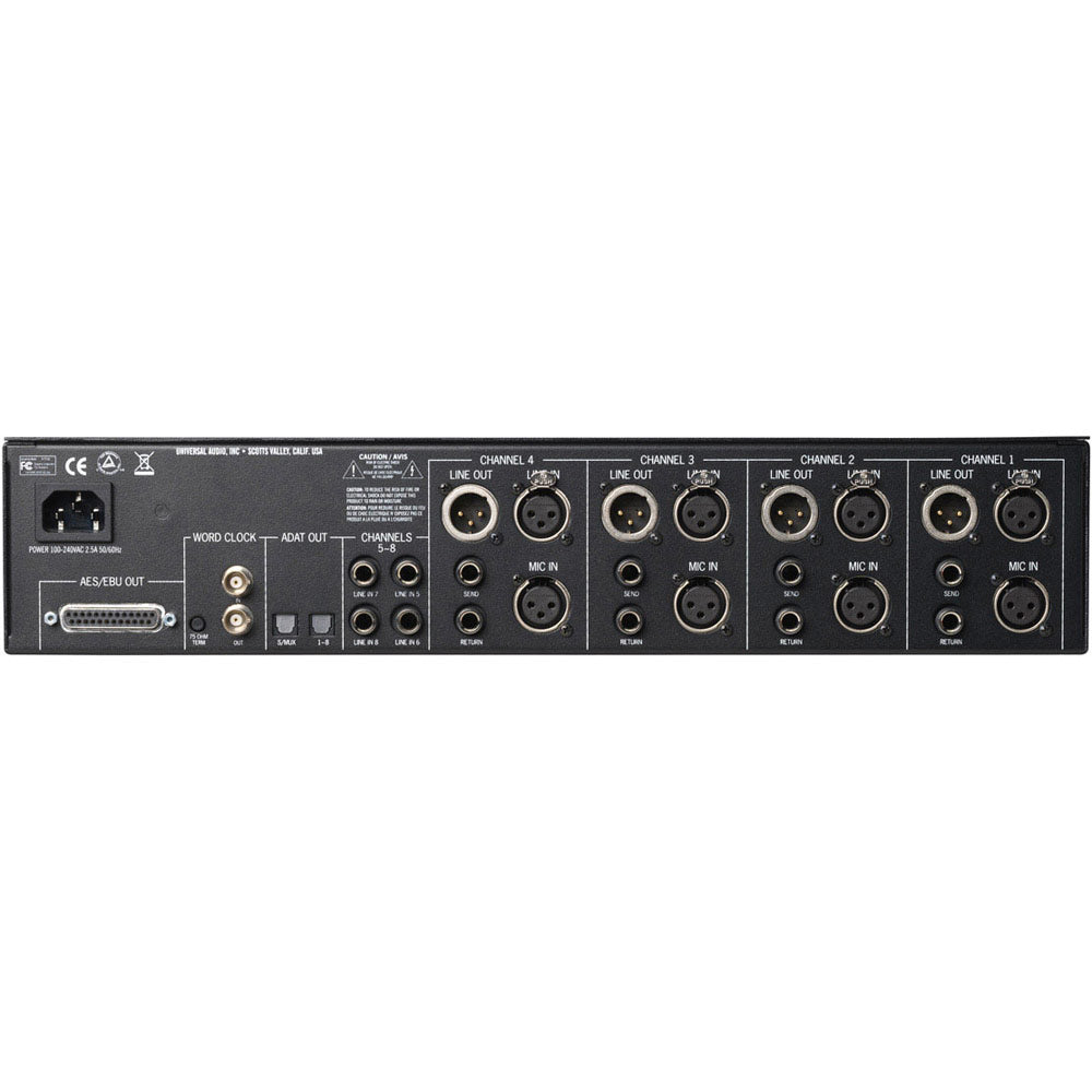 Universal Audio 4-710d Twin-Finity 4-Channel Mic Preamp (with 1176 Dynamics and A/D Conversion)