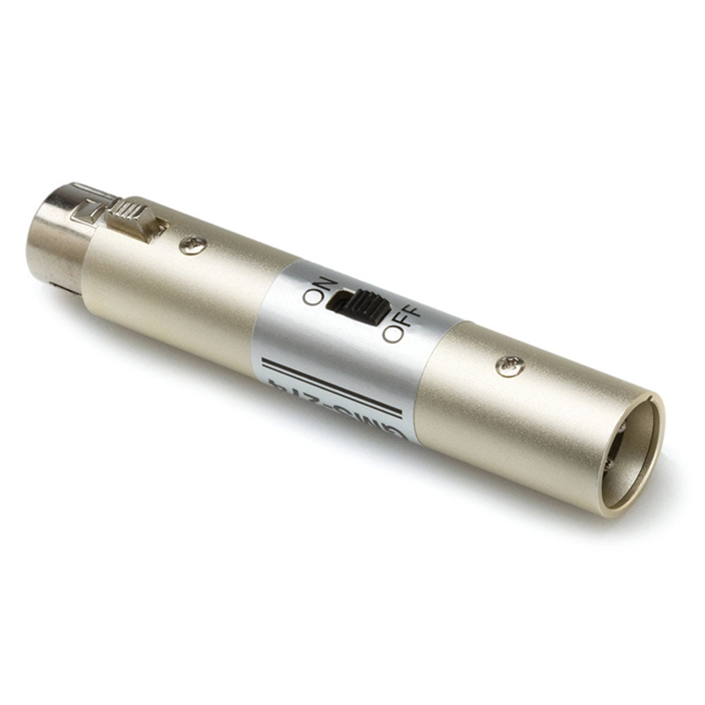 Hosa GMS-274 XLR Inline On-Off Mute Switch, XLR3F to XLR3M
