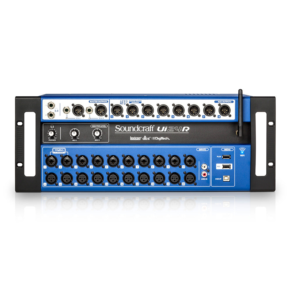 Soundcraft Ui24R 24-Channel Digital Mixer with Wireless Control and USB Recording