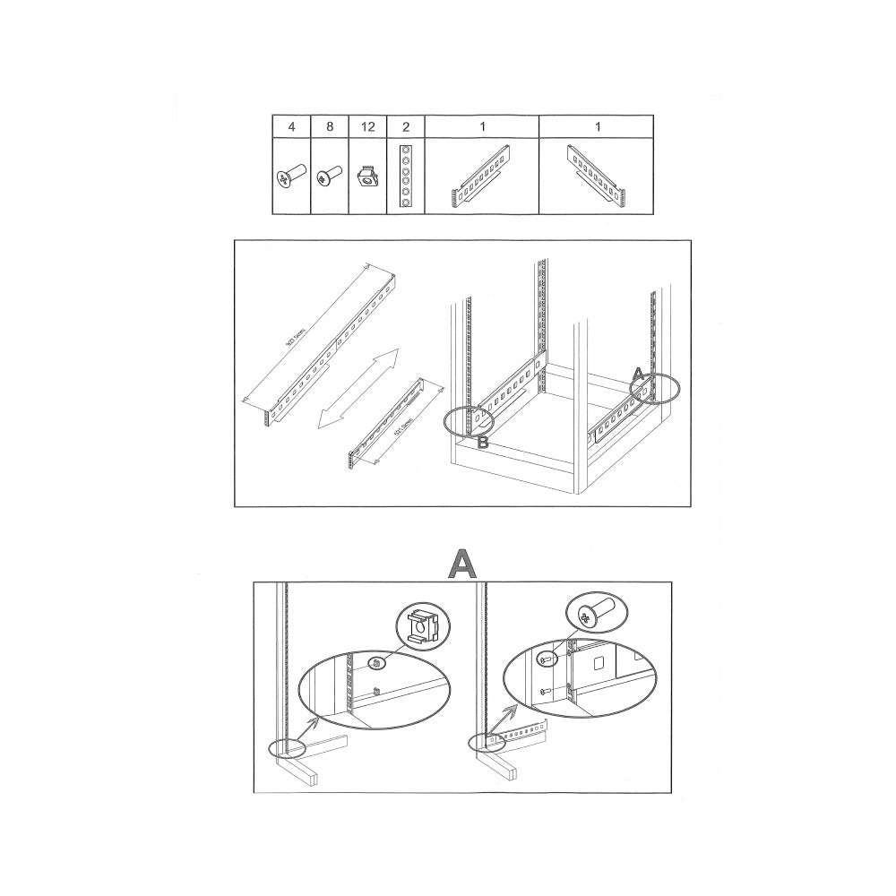 Juice Goose SCV-RAIL - Rack Rail Kit for SCV Series UPS