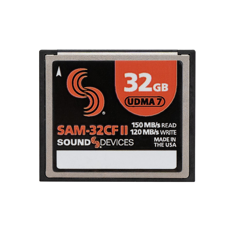 Sound Devices SAM-32CF II - 32GB Compact Flash for Portable Recorders