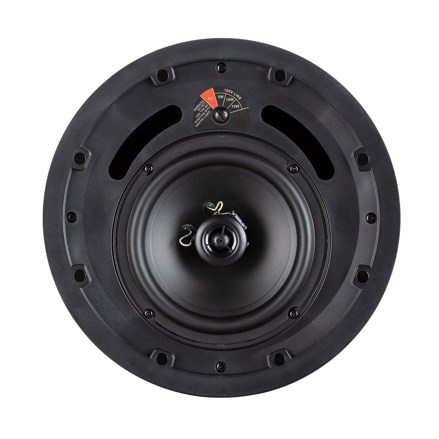 DAS DECO-6-TB - Two-Way 6.5-Inch 70/100V Ceiling Loudspeaker with Backcan (White)