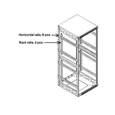 Middle Atlantic 5-29 Slim 5 Series 29 Space Ready to Assemble Rack Frame - 20 inch deep