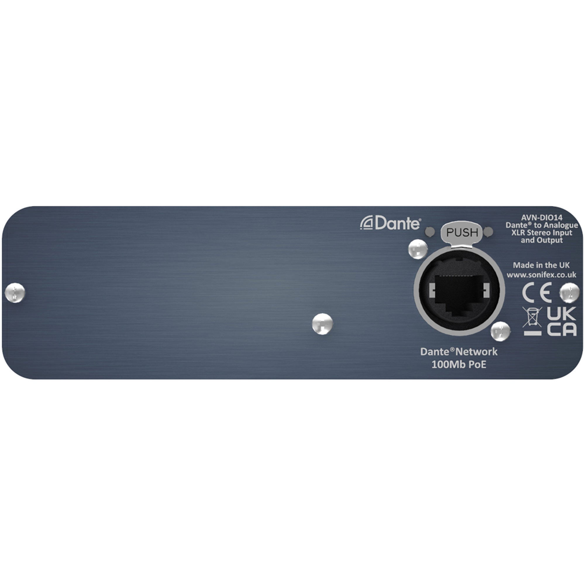 Sonifex AVN-DIO14 - Dante to XLR Analog Stereo Input / Stereo Output Interface