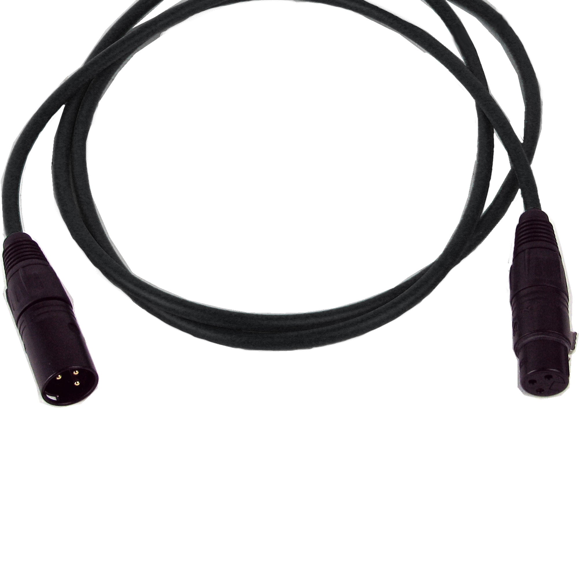 Canare EC003FB-BLK Star Quad XLRM - XLRF Microphone Cable (3 Foot)
