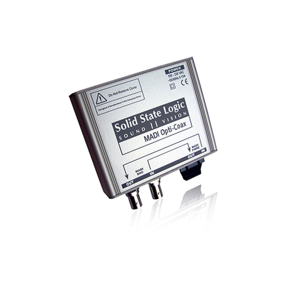 SSL MADI Opti-Coax - Fiber to Coaxial MADI Format Converter