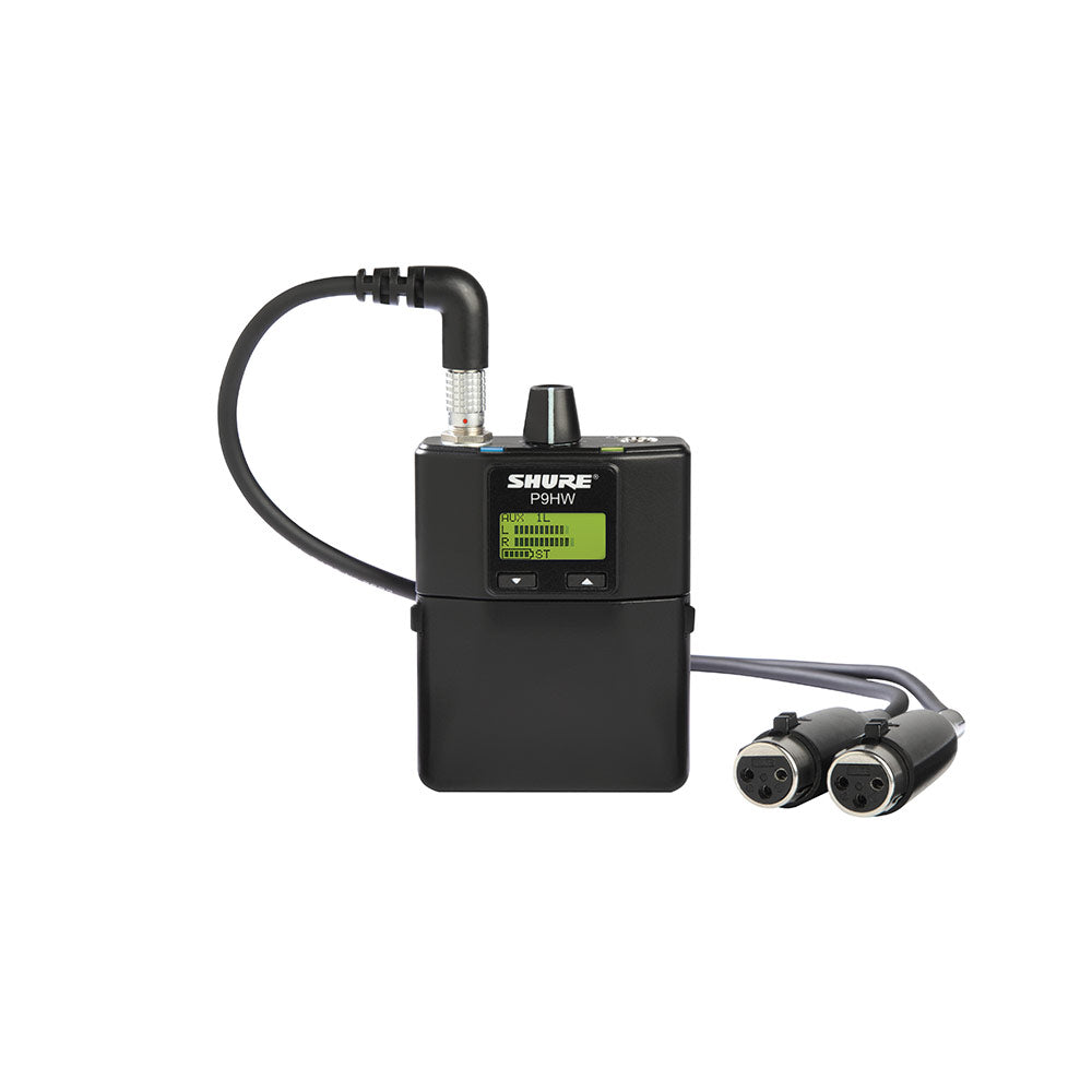 Shure P9HW Wired Bodypack Receiver for PSM900 Monitor Systems