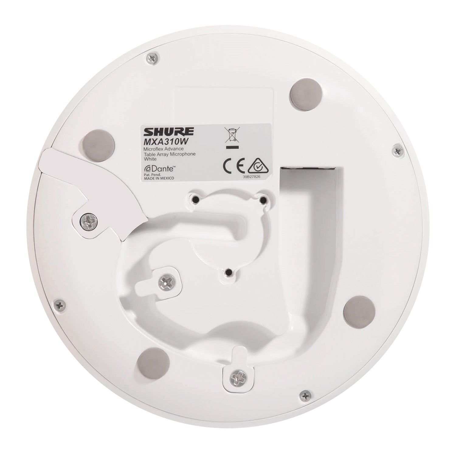 Shure MXA310W - Table Array Microphone with Shure Intellimix DSP Suite (White)