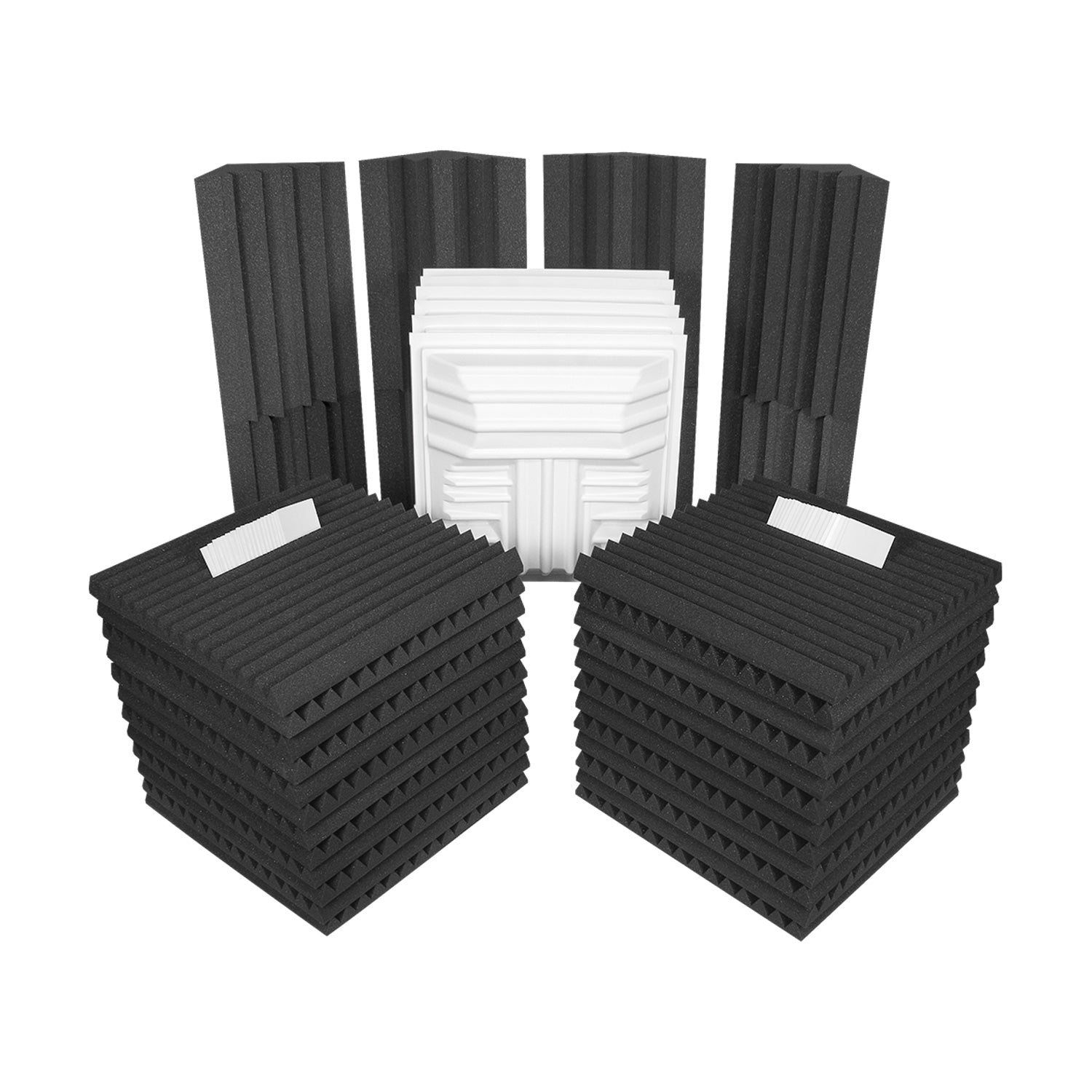 Auralex Deluxe Plus Roominator Kit - Acoustic Treatment Package (Charcoal/Charcoal)