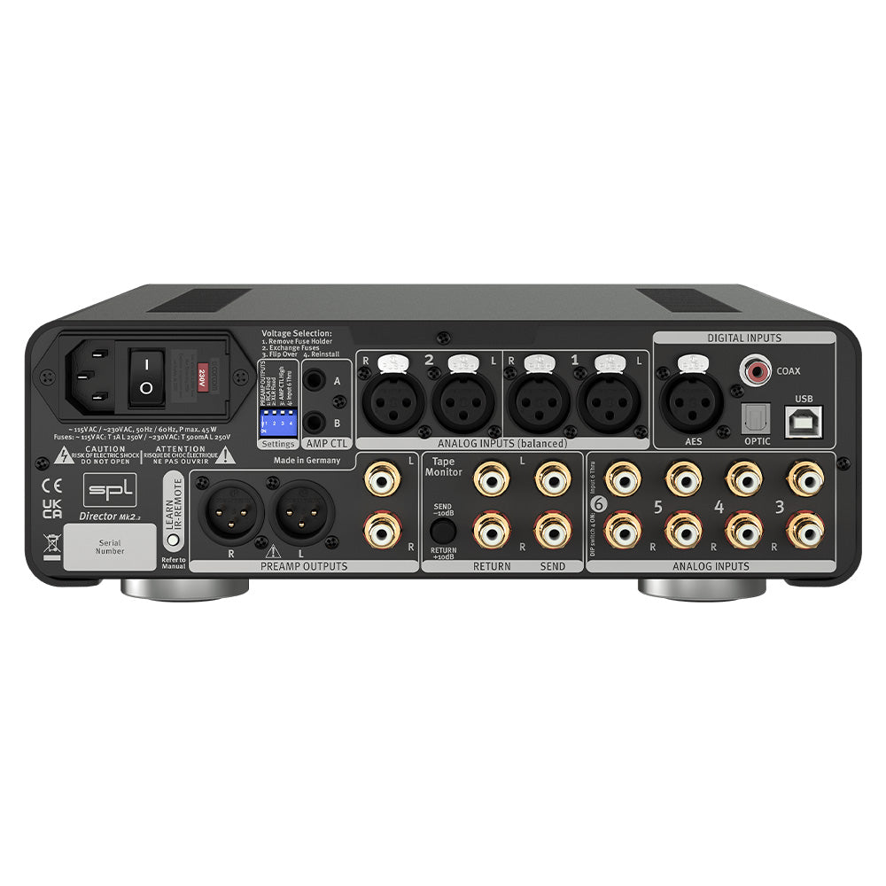 SPL Director MK2 - HiFi Preamplifier with DAC (Red with DAC Option)