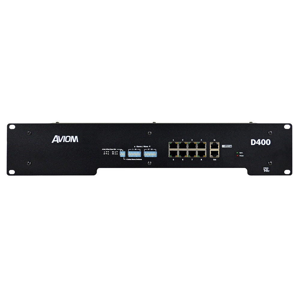Aviom D400 Pro16 Series A-Net Audio Network Distributor