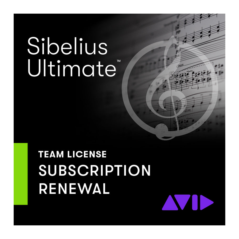 Avid Sibelius Ultimate - Notation Software (Team License Annual Subscription Renewal)