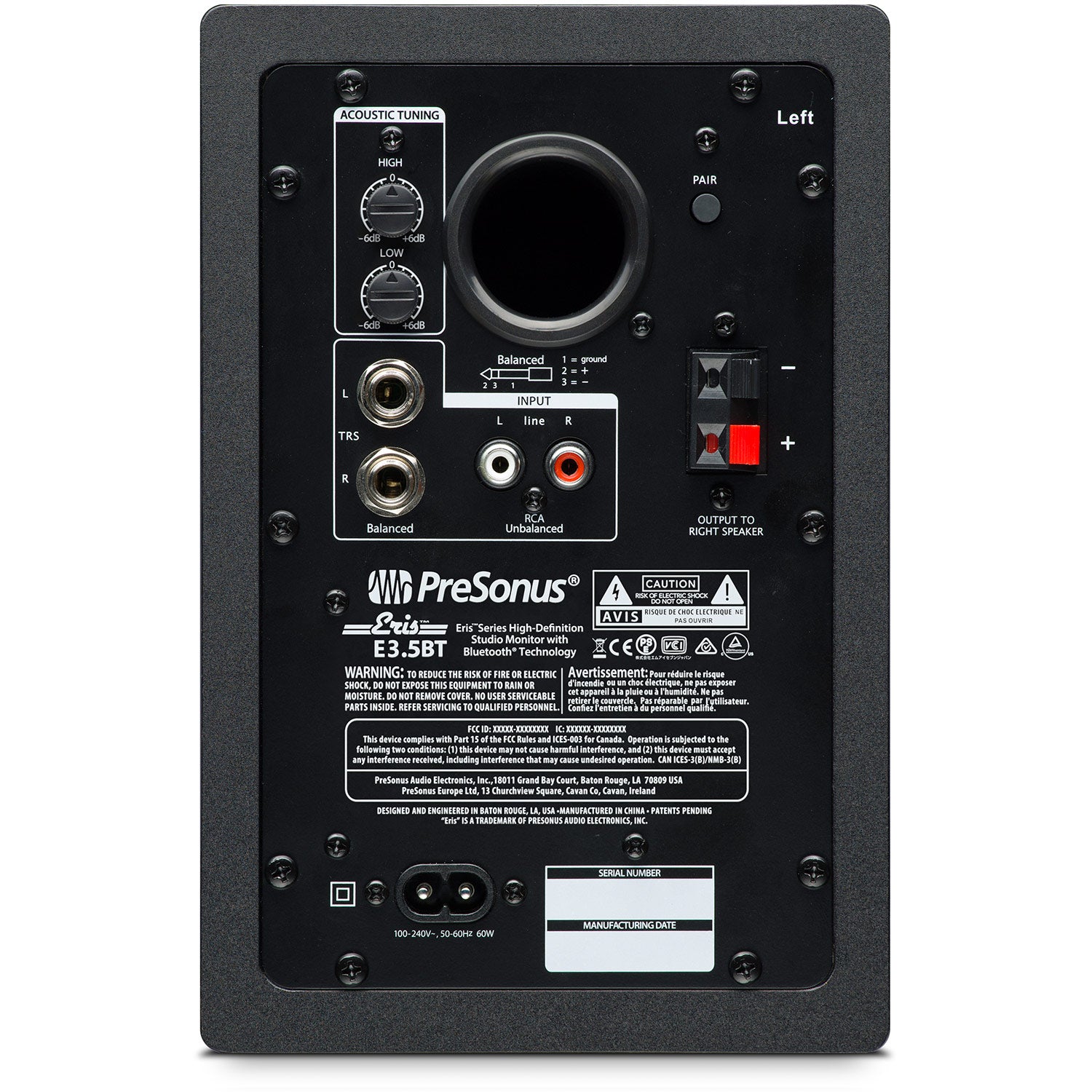 PreSonus Eris 3.5 BT Active Media Reference Monitors with Bluetooth