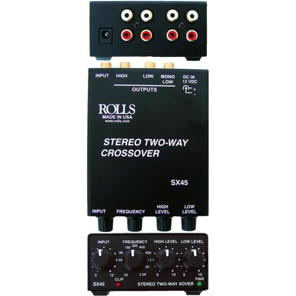 Rolls SX45 Stereo Two-Way Crossover - 50Hz to 2.5kHz crossover range