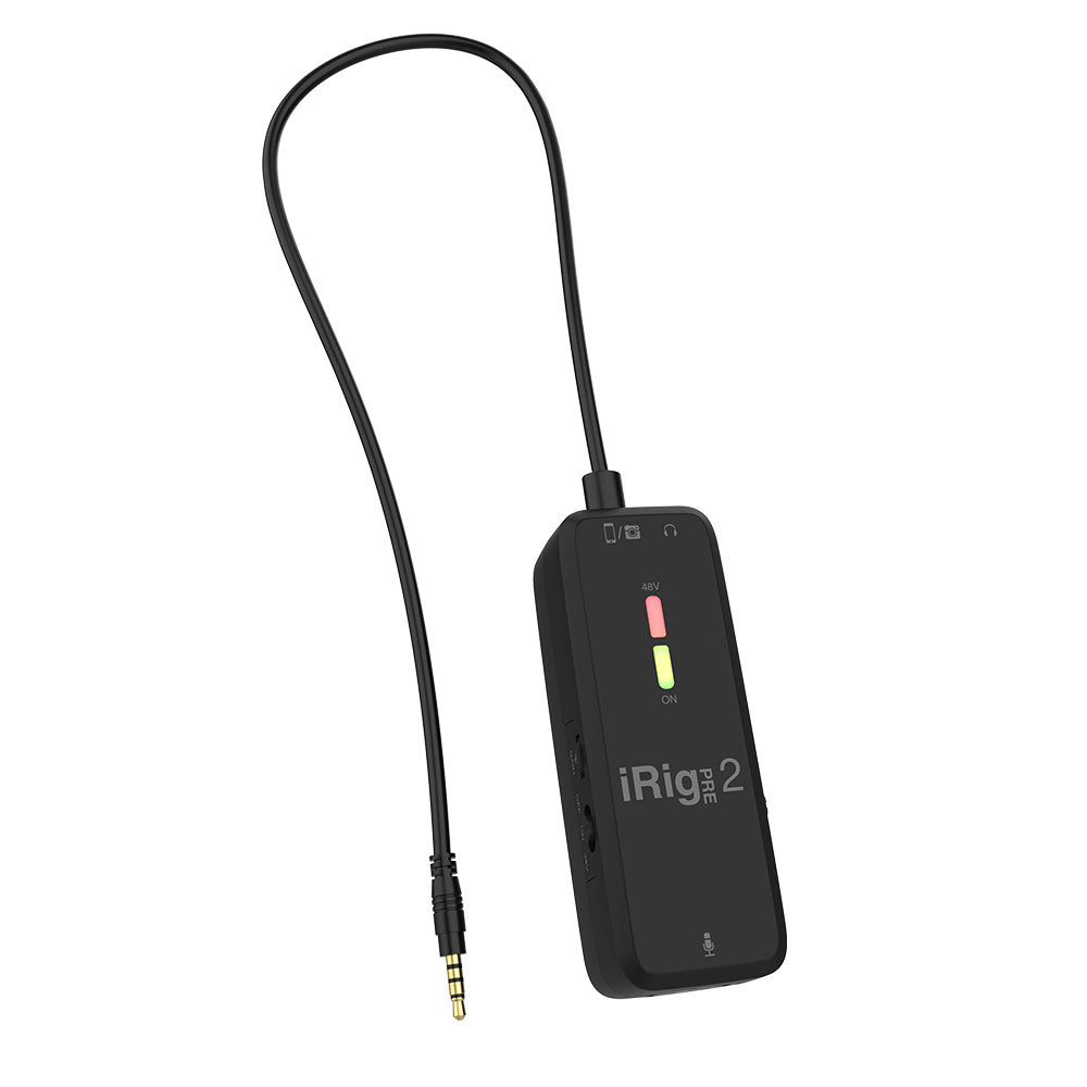 IK Multimedia iRig Pre 2 - Interface for Smartphones or DSLR Cameras
