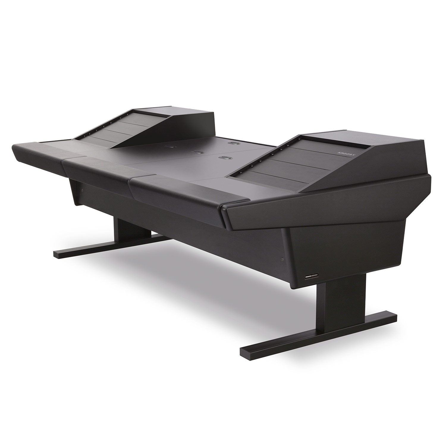 Argosy 90-90V2R-VR1003-B-B Universal 90V Series W/ 46" Desk Inserts, 2 Vr1003 Racks & Black End Panels