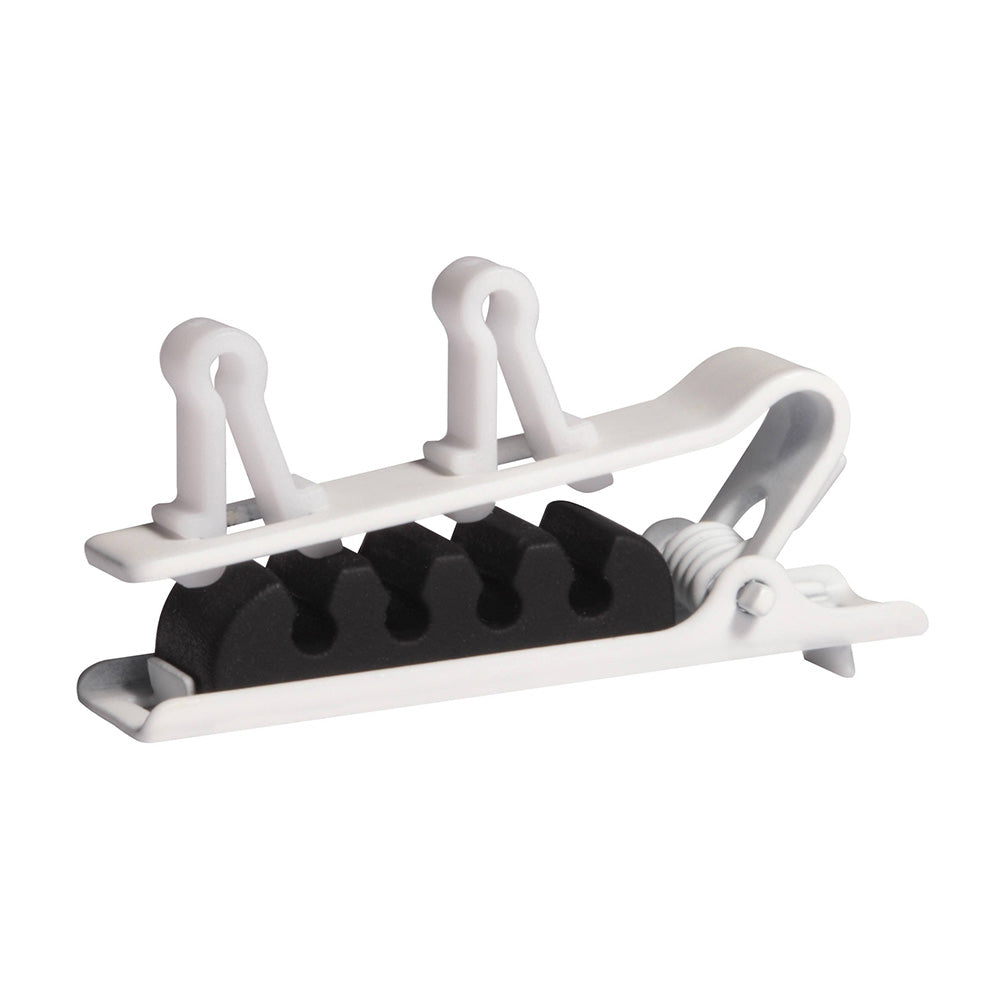 Shure RPMDL4DTC Dual Tie Clip for DL4 Lavalier (White / Set of 3)