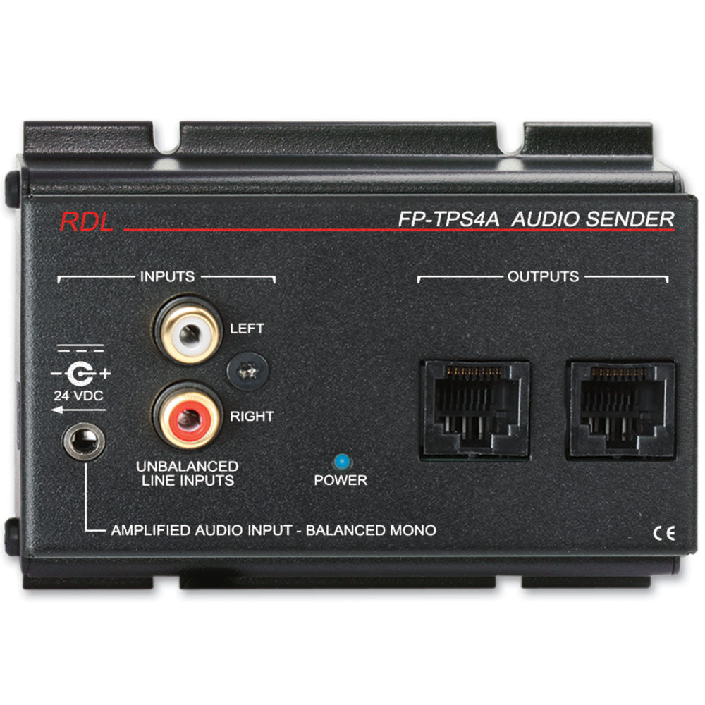 RDL FP-TPS4A Format-A Two-Pair Audio Sender - RCA/Mini Inputs