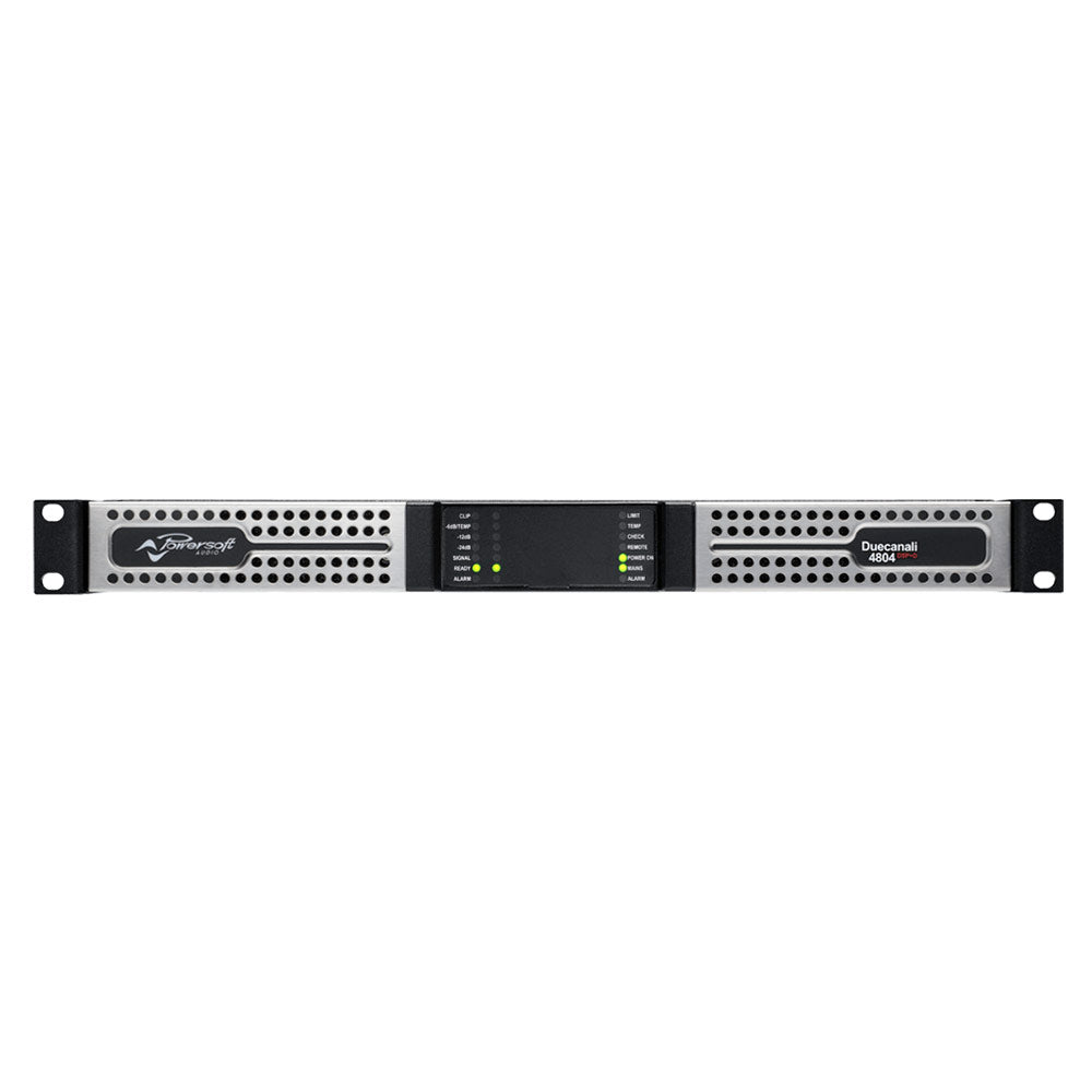 Powersoft Duecanali 4804 DSP+D - 2-Channel Install Power Amplifier with DSP and Dante