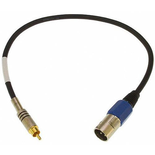 Lynx CBL-XMDR18 S/PDIF XLR Male to RCA Male Digital Cable (18 Inch)