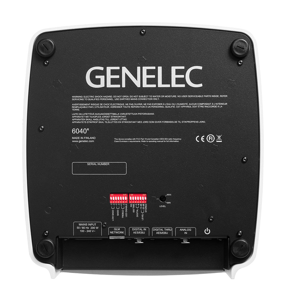 Genelec 6040BRWM - Floor-Standing Smart Active Loudspeaker (White / Black Grille)