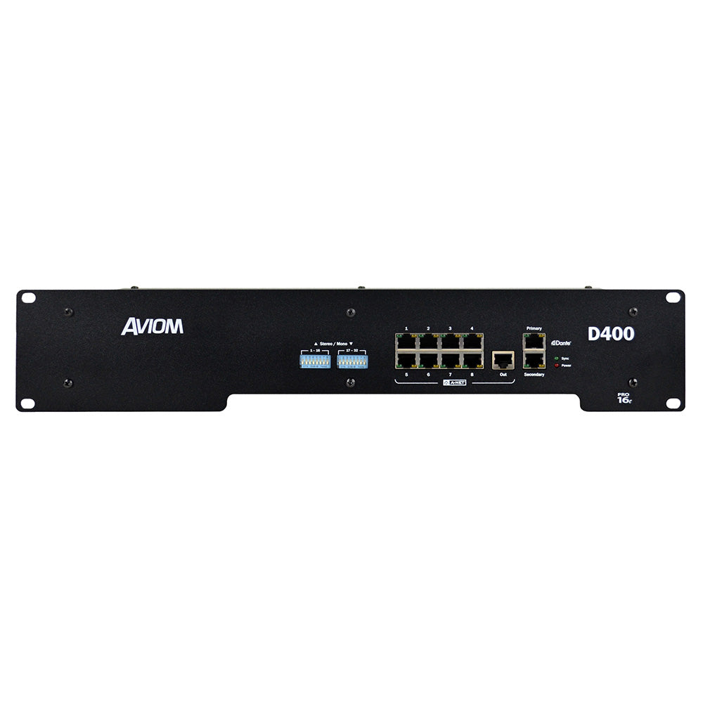 Aviom D400-DANTE Pro16 Series A-Net Audio Network Distributor