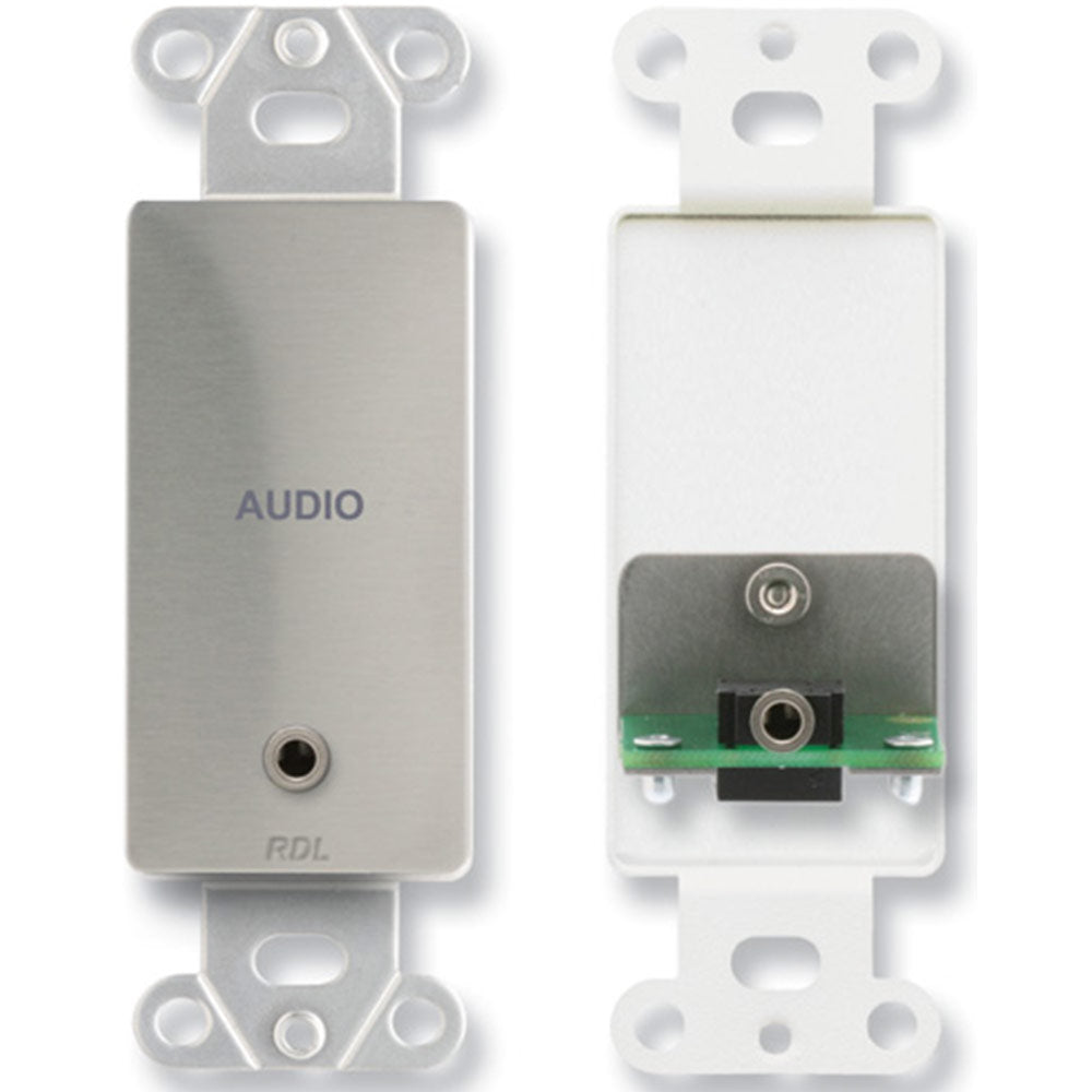 RDL DS-MJPT Mini-Jack Pass-Through Plate - Stainless